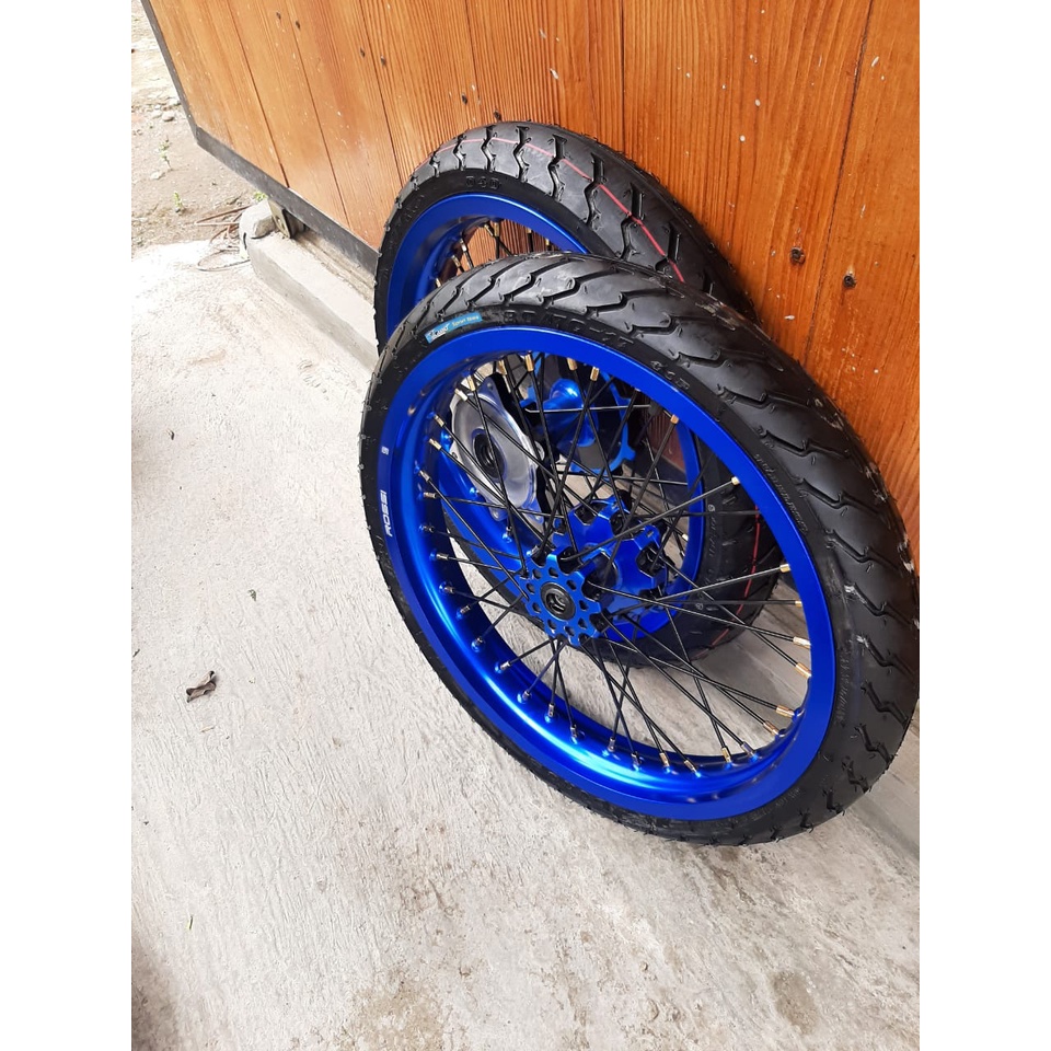 Roda Set CRF Semi Cacing Ban Set CRF 150 Semi Cacing Roda Supermoto Herex CRF 150 Model Semi Cacing
