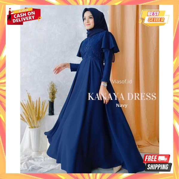 Gamis Lebaran Terbaru 2022 Maissa Dress Abaya Original Brand Amore By Ruby Dres Kondangan Pesta Mewa