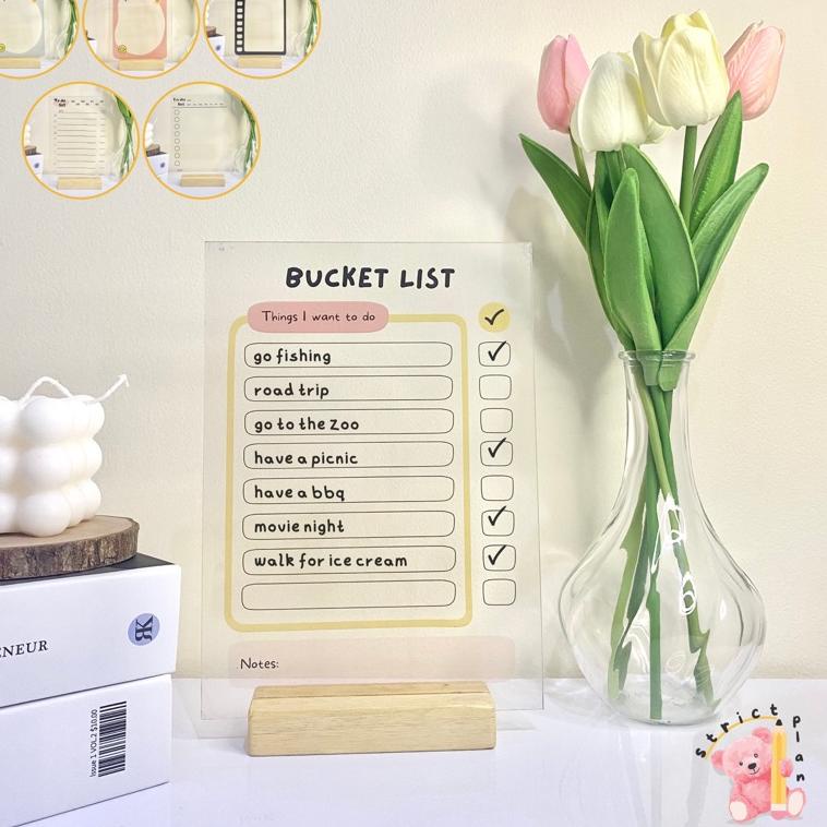 

Terbaik [STICKER] Acrylic Planner A5 To do list notes Korean aesthetic cute ins serbuuu !