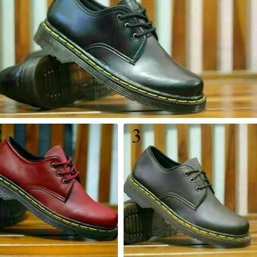 ✪ SEPATU DOCMART DR. MARTENS DR MARTENS LOW BOOTS CASUAL PRIA ♩
