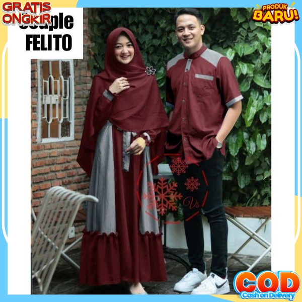 Bju Couple Pasangan Baju Couple Suami Istri Terbaru Pakaian Cuple Pria Dan Wanita Gamis Couple Suami
