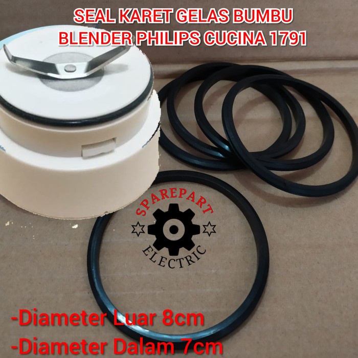 [Dapur] Karet Seal Gelas Bumbu Blender Philips 1741 1791 Cucina [Mix]