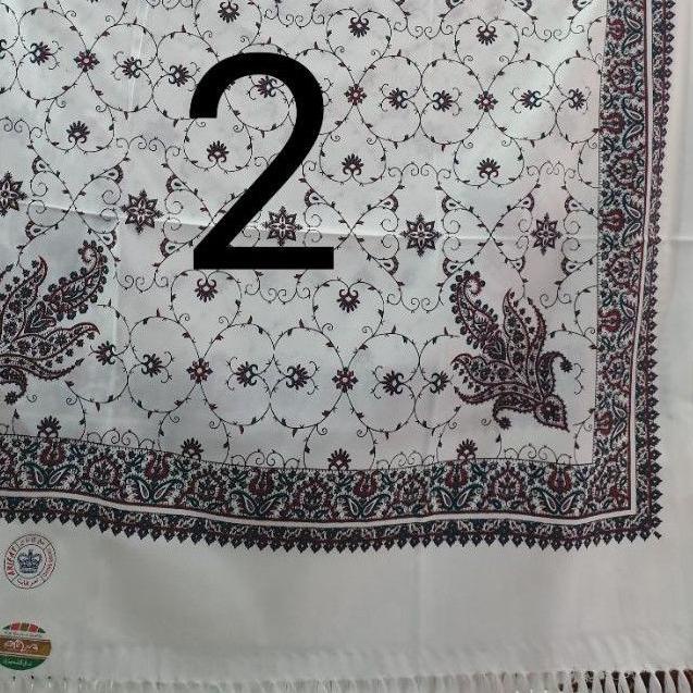 ☋ sorban putih kashmiri print arifat surban habib umar bahar syal panjang printing rida ulama no alm