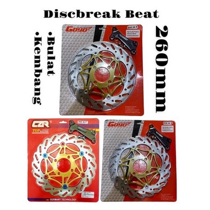 Piringan Cakram Disc GOYO CZR Beat 260mm Discbrake Besar Bulat Kembang Besi Floting CNC 260mm beat S
