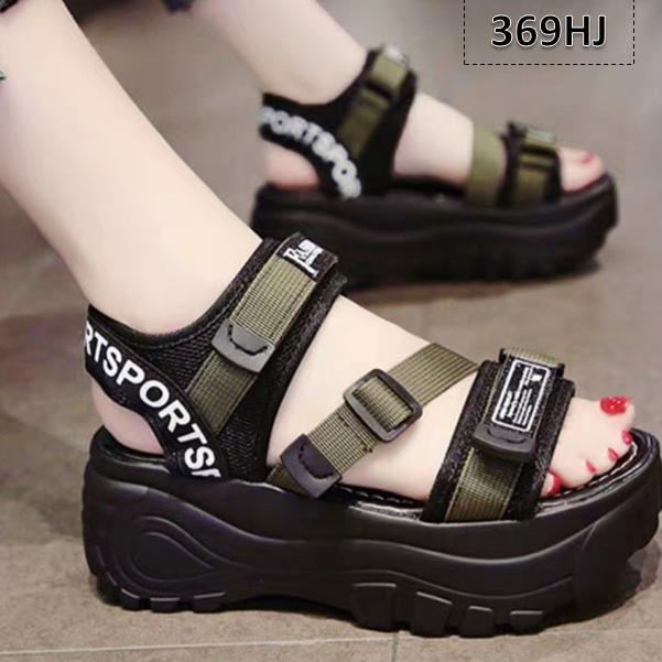 Harga Termurah Sandal Gunung Wanita Triple Strap - 369 Sol Tebal 4 Cm Fashion Korea