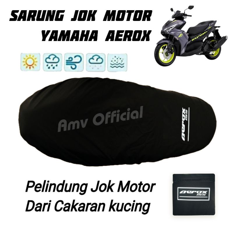 Sarung Jok Motor Vespa Nmax Aerox Pcx Vario Beat Fazzio / Cover Jok Motor Waterproof