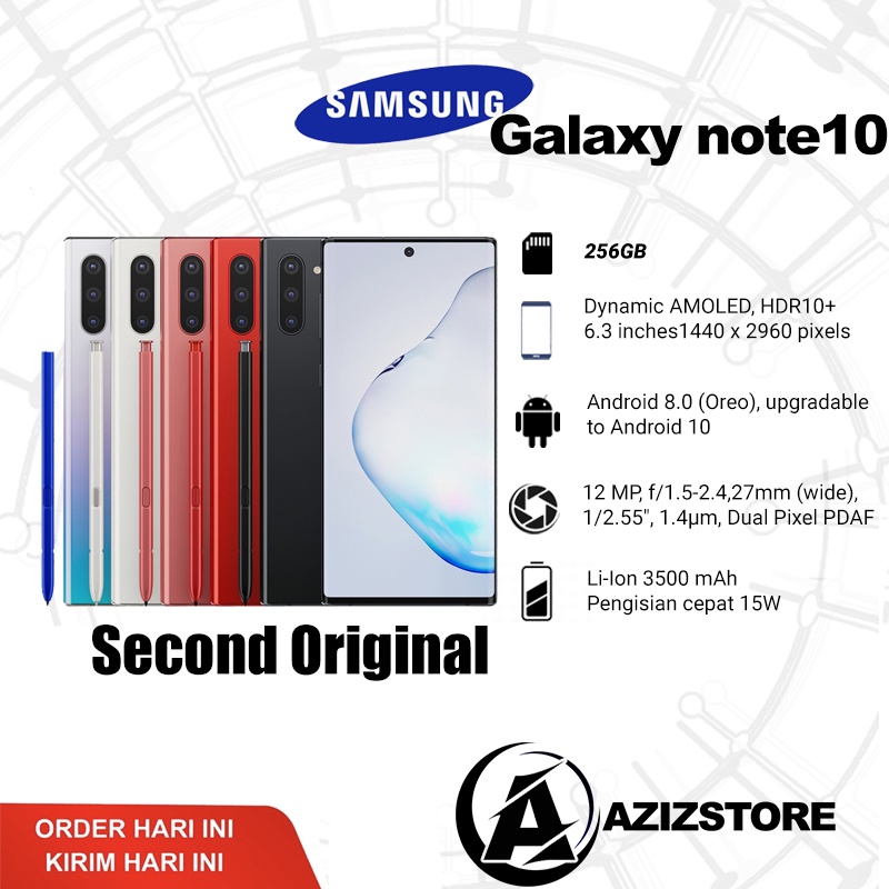 Samsung Galaxy Note10 Samsung Note10 Second 5G Handphone 5G Mulus Original