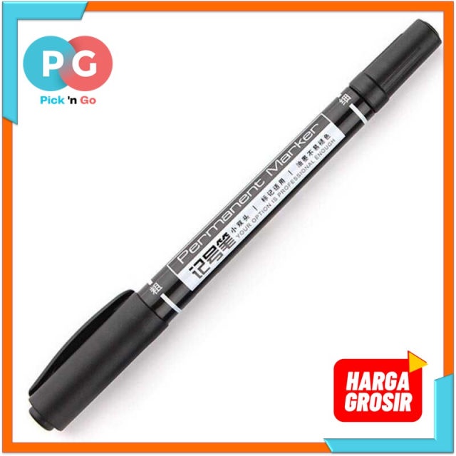 

Deli Pena Permanen Dual Head Tip Marker Pens Waterproof - 6824 - PGPR