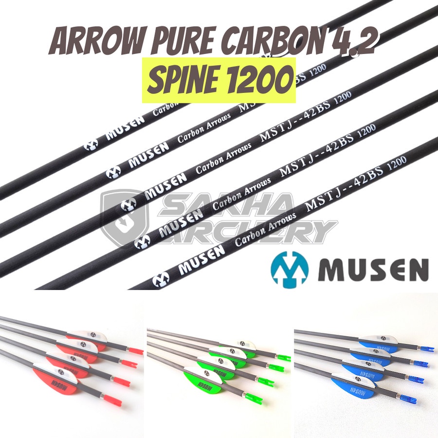 Arrow Musen Pure Carbon 4.2 Spine 1200 - MSTJ 42BS