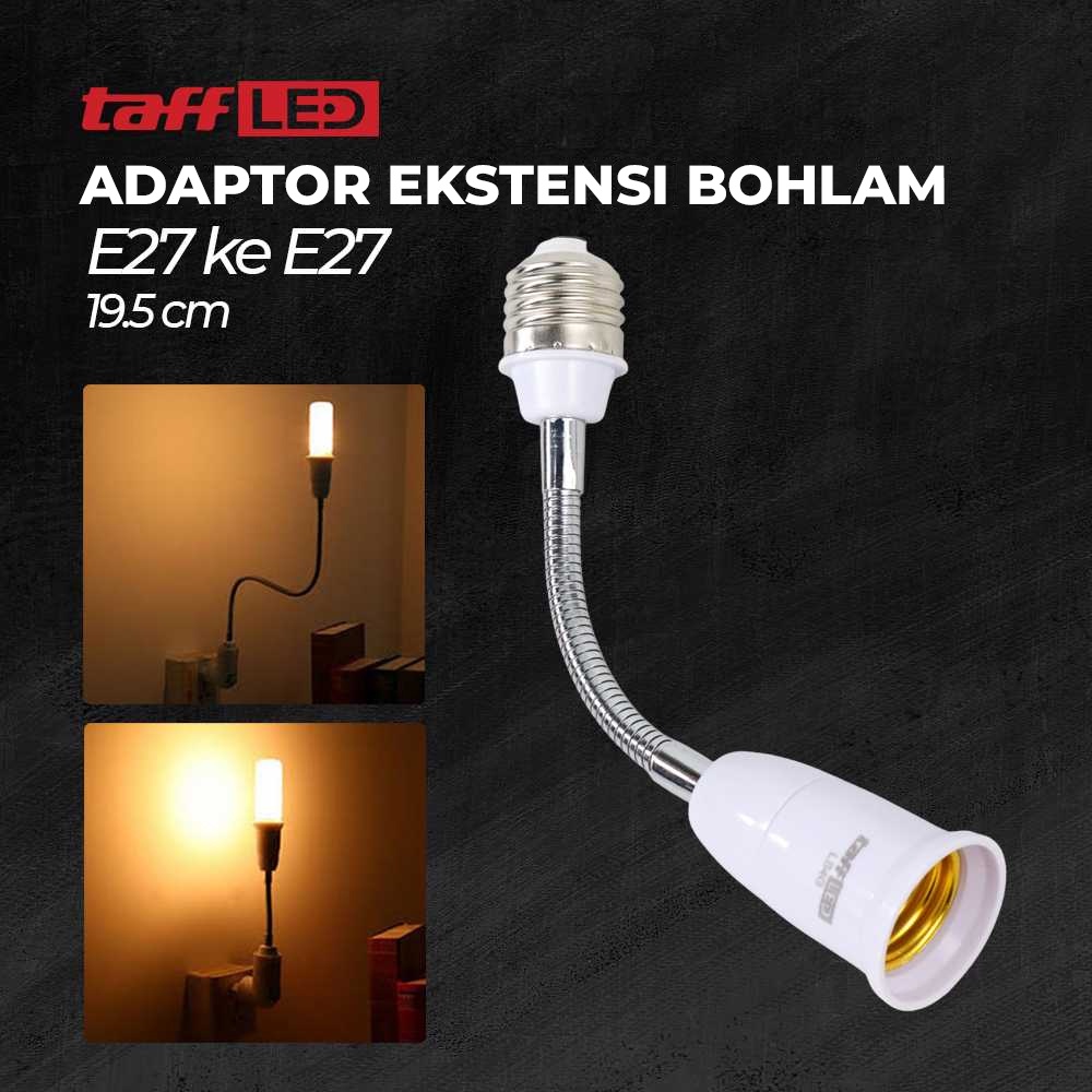 【GOGOMART】Adaptor Ekstensi Lampu / Fitting Perpanjangan Bola Lampu / Fitting Lampu Bohlam LED Adjustable Panjang 19.5cm E27