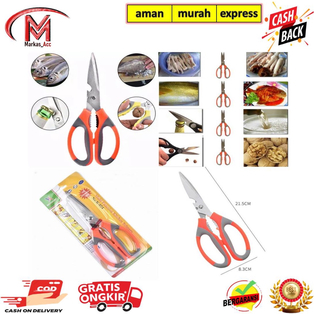 

Gunting Dapur Multifungsi Serbaguna - gunting multifungsi/gunting stainless