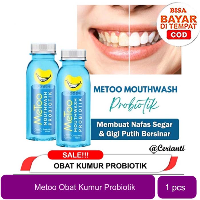 [OBAT KUMUR PROBIOTIK | 100ML | 250ML | BPOM] Metoo Obat Kumur Probiotik / Metoo Fresh Miny Mouthwash penyegar mulut / Metoo_Cerianti