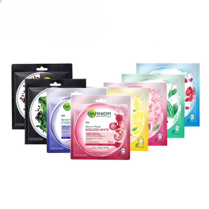 ✿ MADAME ✿ GARNIER SHEET MASK - MASKER TISSUE CLAY MASK MASKER MATA EYE MASK