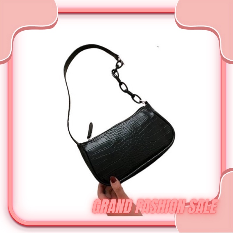 [LOKAL] DOMMO - D1424 TAS CROCO / TAS SELEMPANG RANTAI CRT