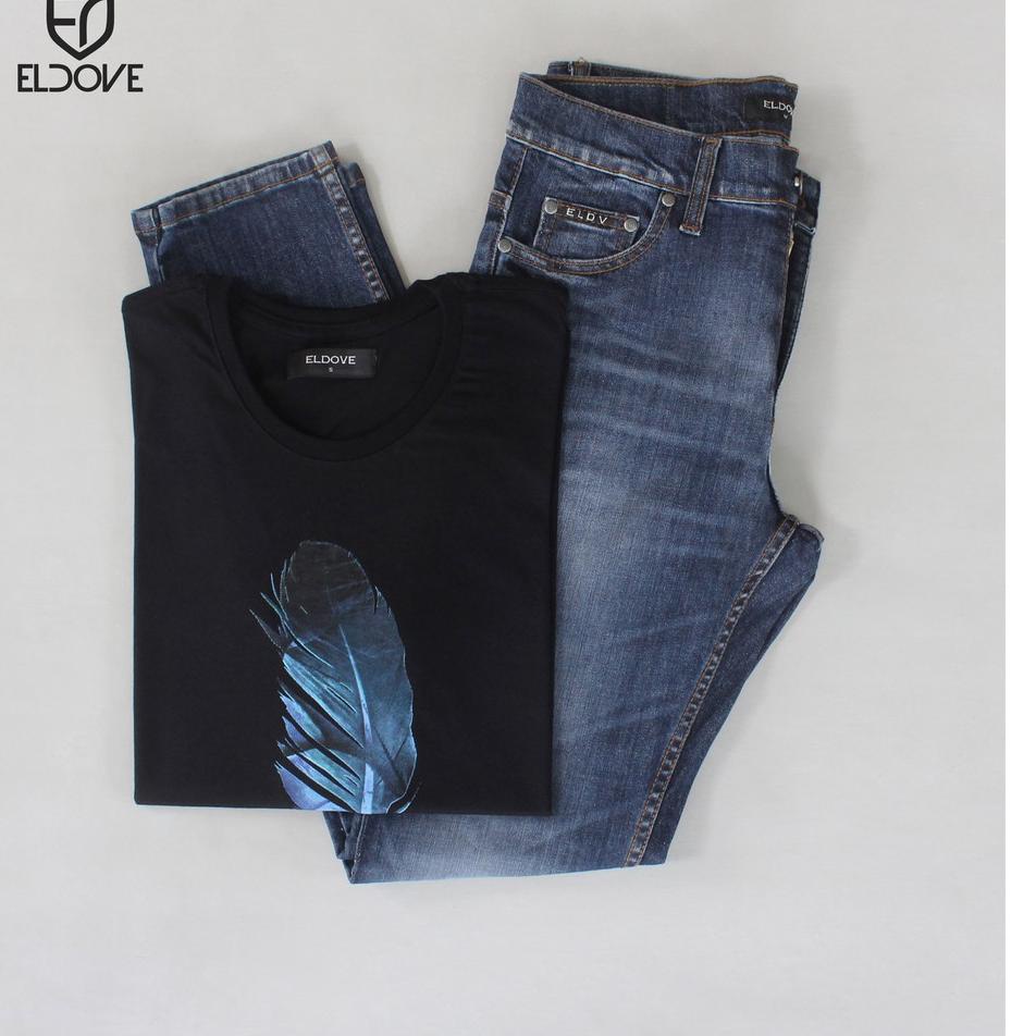 Grosir Terpopuler Eldove Paket Celana Jeans + Kaos 8507