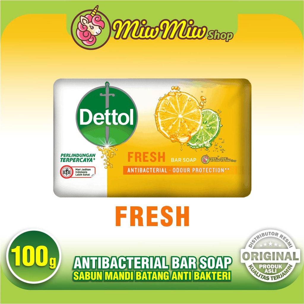 DETTOL Antibacterial Bar Soap (Sabun Mandi Batang Anti Bakteri)
