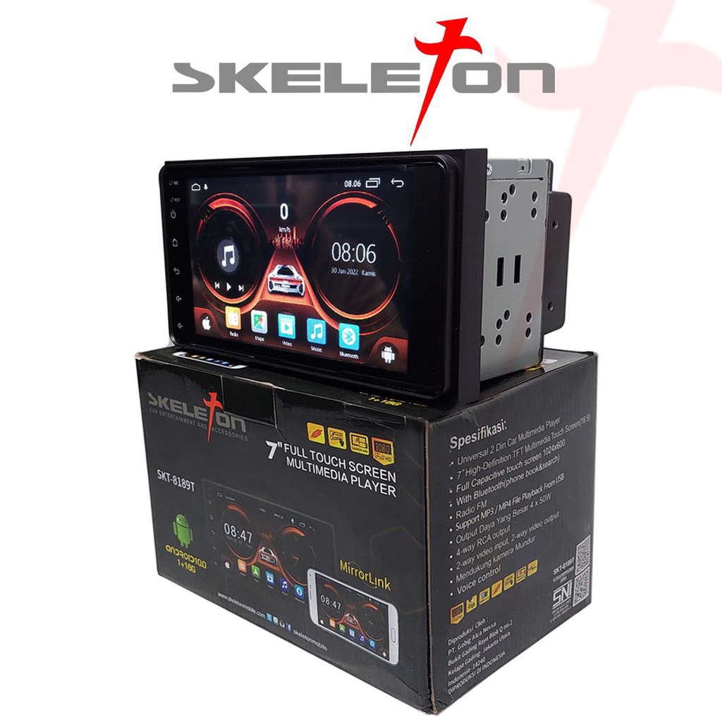 Head Unit Android Mobile SKT-8189T Body Medium Voice Command 7 Inch Skeleton (Plug and Play TOYOTA)