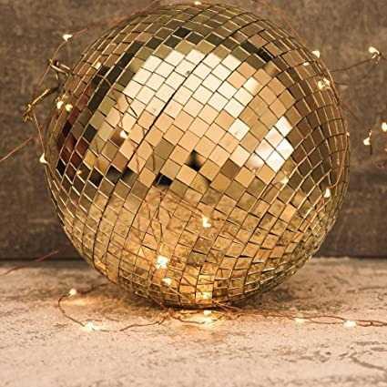 Bola Disko Kaca Gantung Reflective Mirror Disco Ball 30 cm - D018