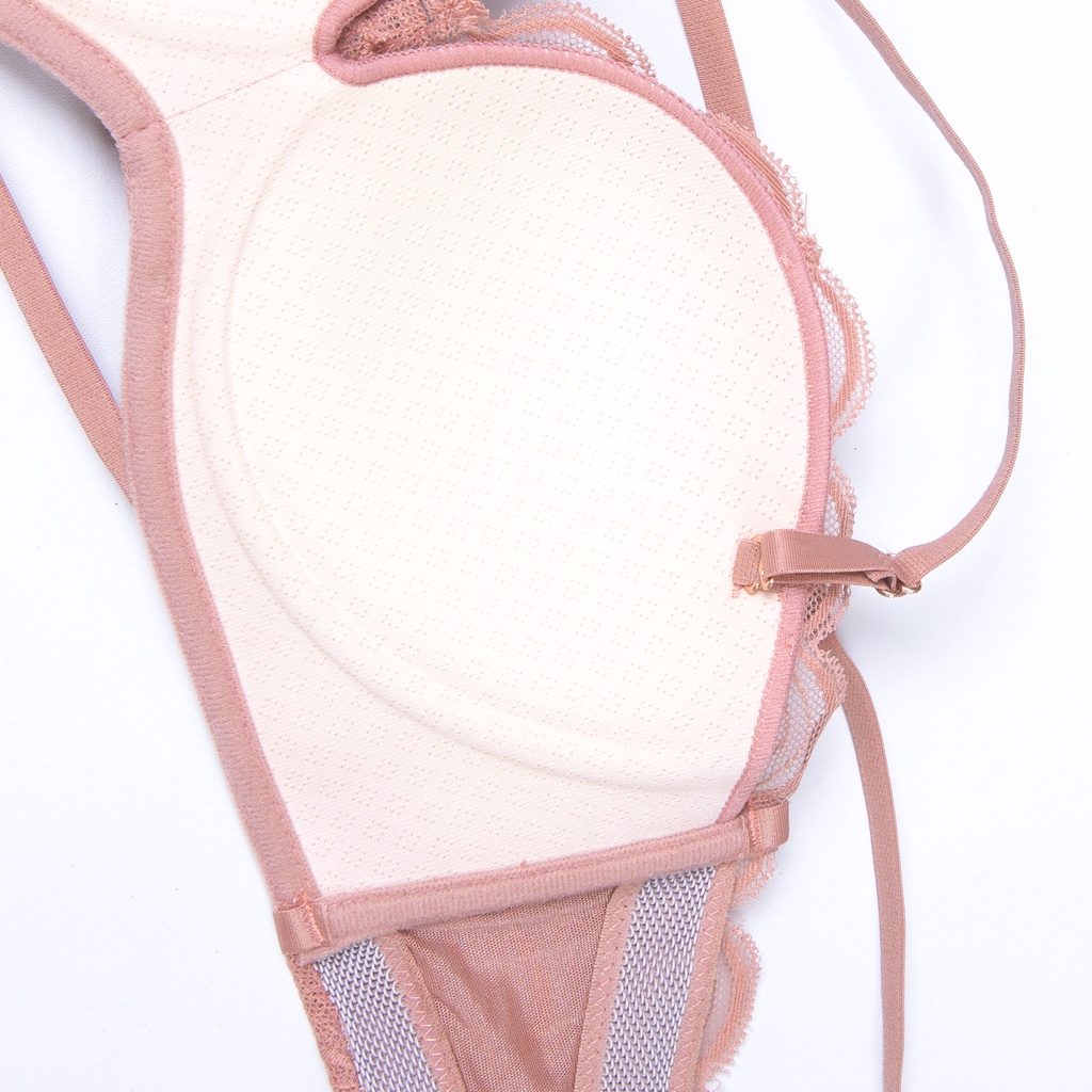 BEE - Bra Seksi Push Up Invisible BH Bralette Strapless Tali Silang TM 019