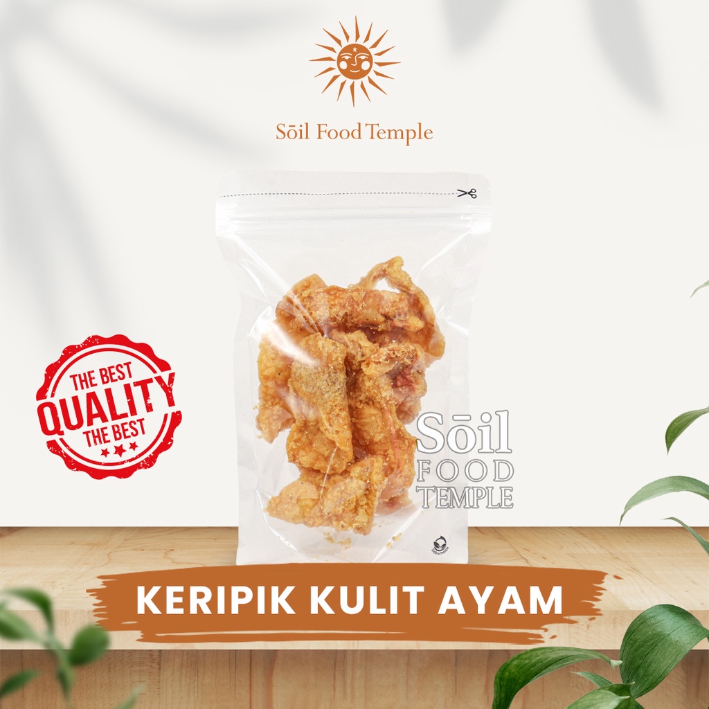 

Kripik Kulit Ayam Cripsy Chicken Skin 100gr