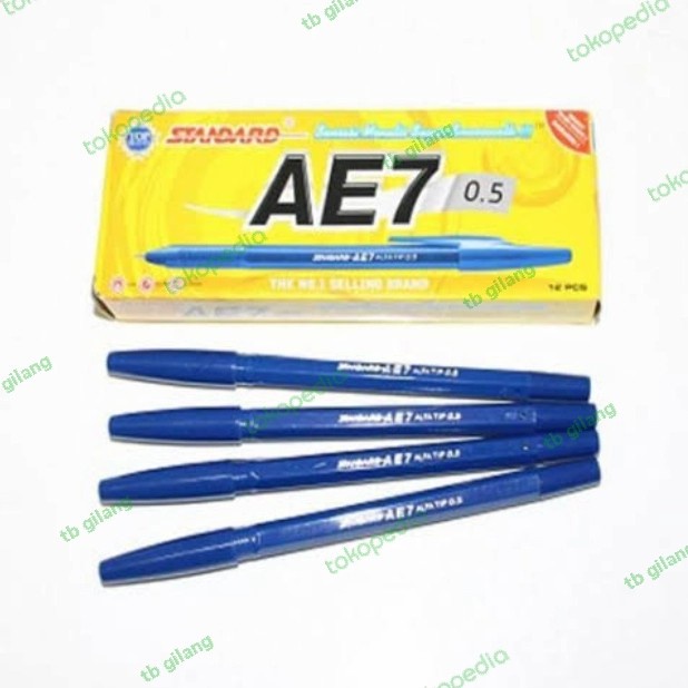 

Pulpen Standart AE7 Biru