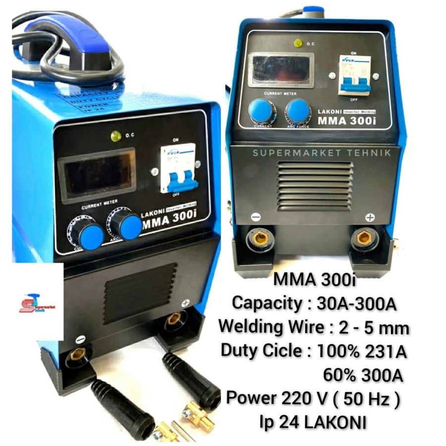 Trafo Las MMA 300A 1 Phase Lakoni/Mesin Las MMA 300i