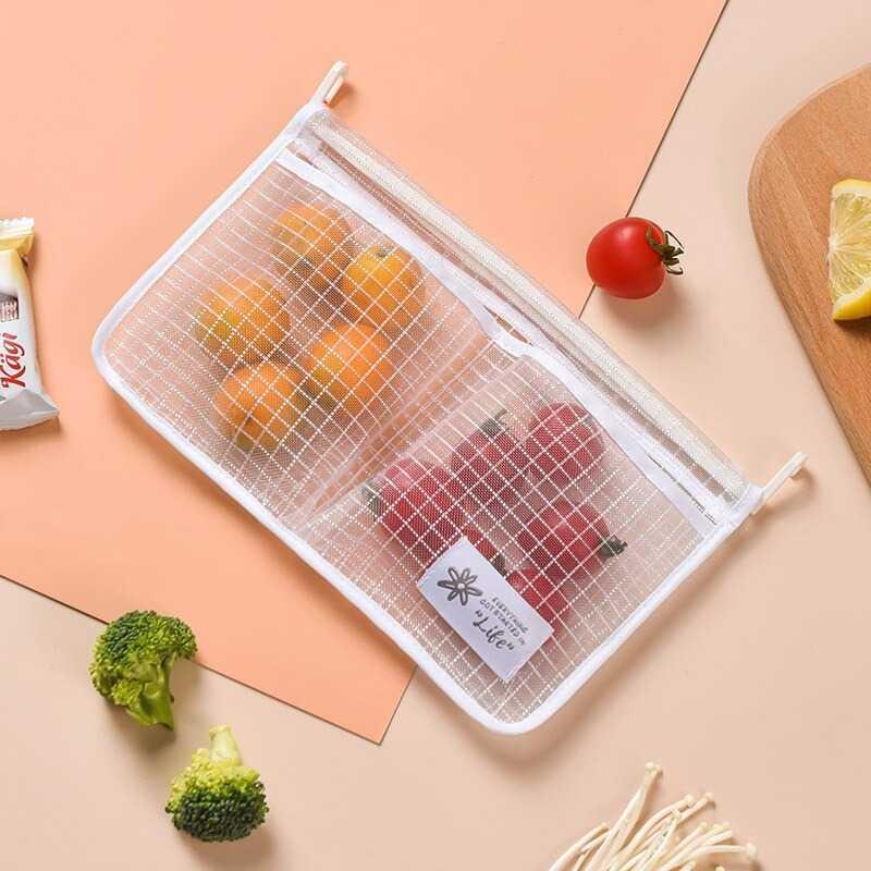 Rak Gantung Kulkas Lemari Multifungsi Pouch Organizer Storage - LF22 - White