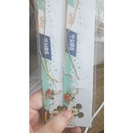 kalung anak 35cm 35 cm mickey disney semangka apel jeruk buah emas asli muda bayi balita