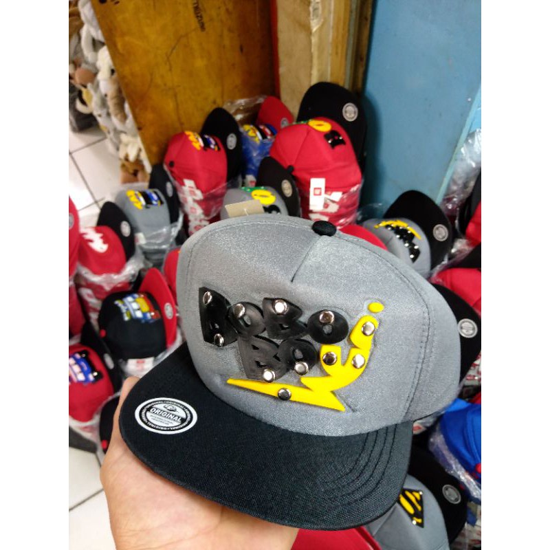 Topi Anak Snapback / Topi anak laki laki topi anak cowok usia 3 - 12 tahun