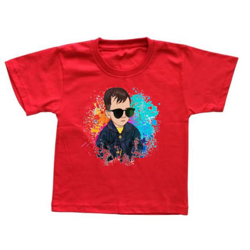kaos anak foto dan nama sendiri// kaos anak custom foto// kaos anak distro 1-10thn
