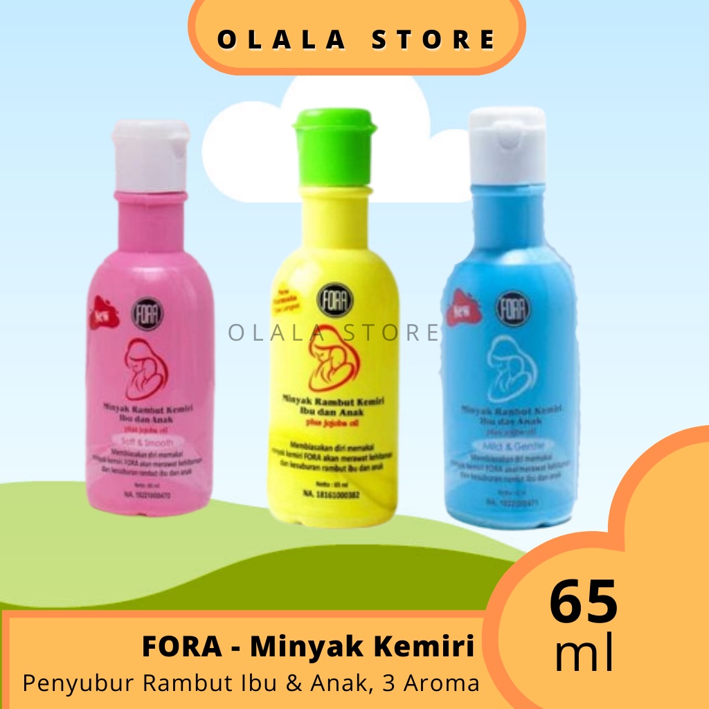 FORA - MINYAK KEMIRI 65 ML / PENYUBUR RANBUT BAYI DAN ANAK