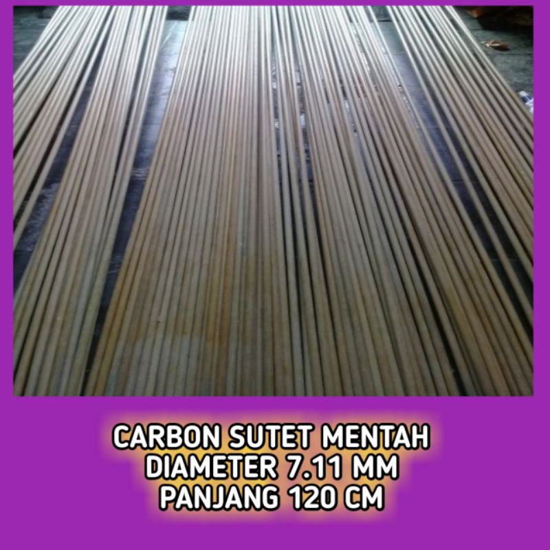 Carbon Sutet Mentah 7 mm 120 cm