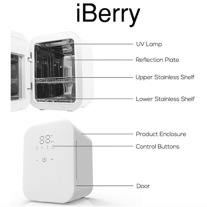 iBerry LS-BE-705 Sterilizer & Dryer - UV Sterilisasi Botol Susu Bayi dan Peralatan Makan