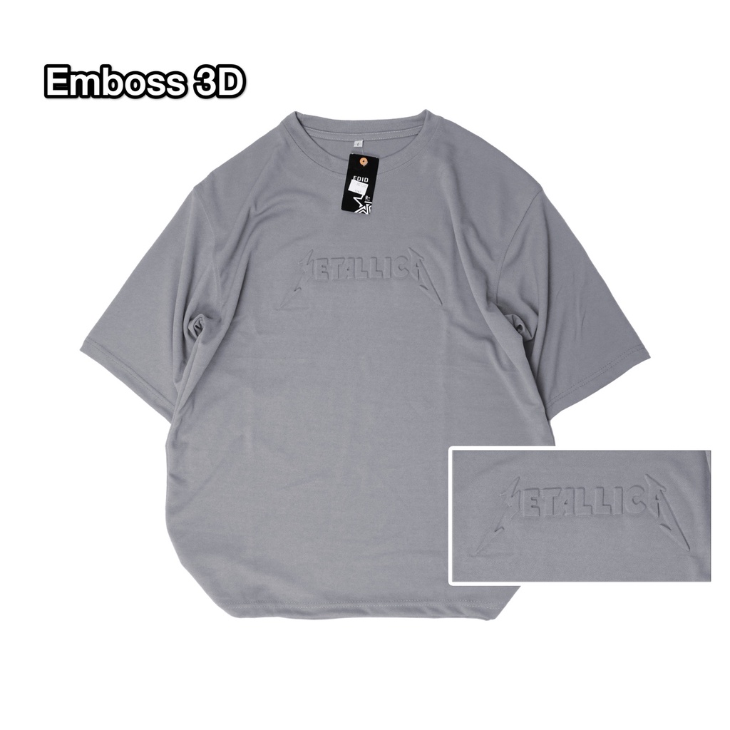 Amspro Baju Oversize Embos Atasan Pria Metalica