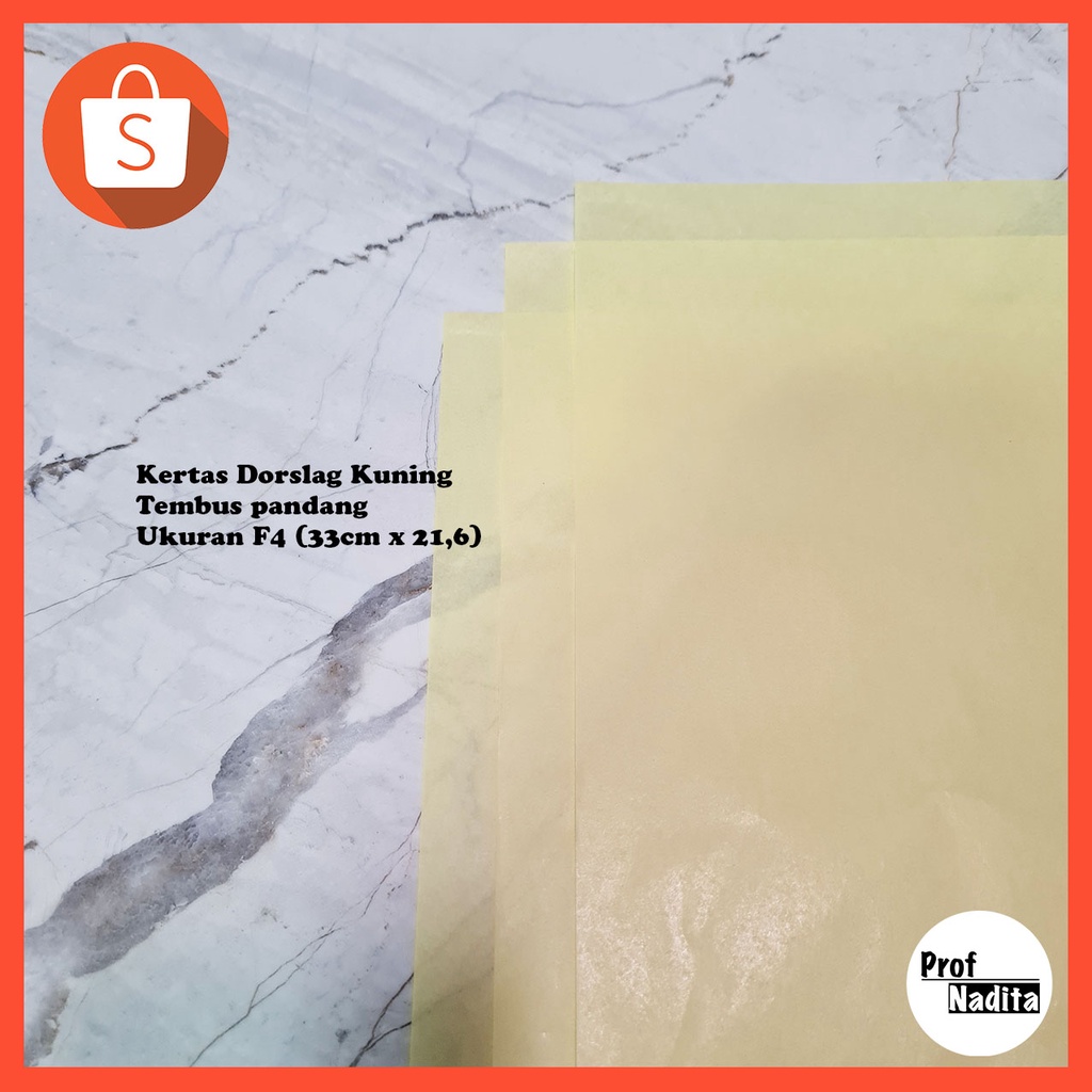 

(4 lembar) Kertas Dorslag Doorslag Kuning/Kertas Packing Kuning F4