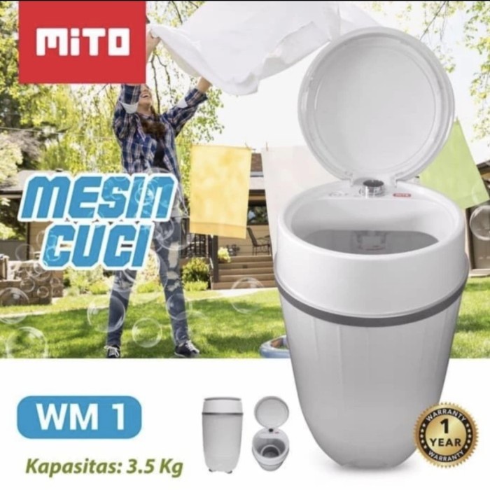 Mesin Cuci Mini Portable ARASHI AWM 451A - 4.5 Kg - Mesin Cuci Kecil - Merk Mito