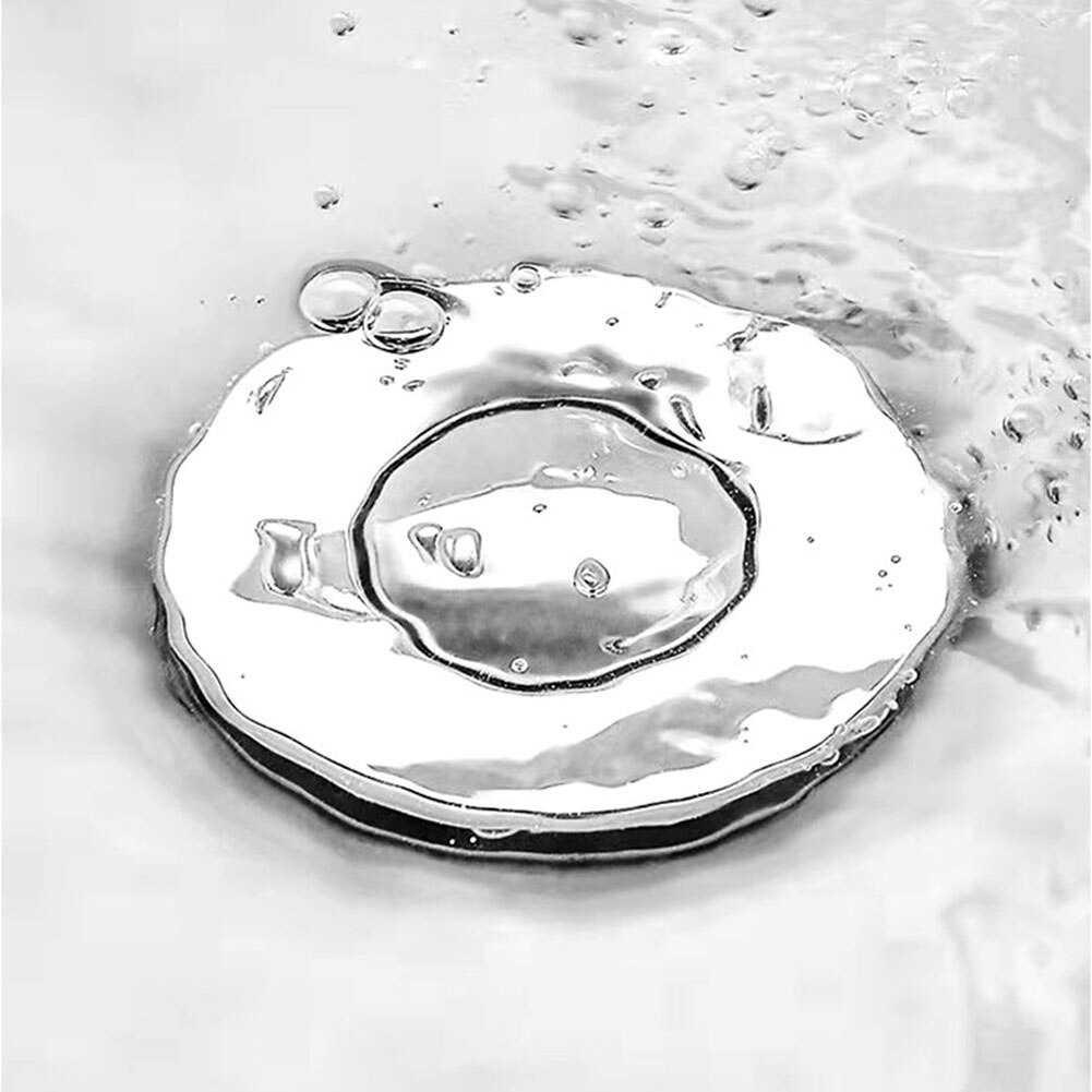 Saringan Penutup Lubang Bak Cuci Piring Sink Strainer Filter Universal - 2449 - Silver