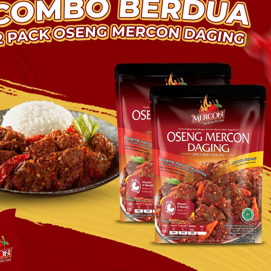 

♥ Mercon Merah Putih - Hemat Combo Berdua || 2 x Oseng Mercon Daging ▲
