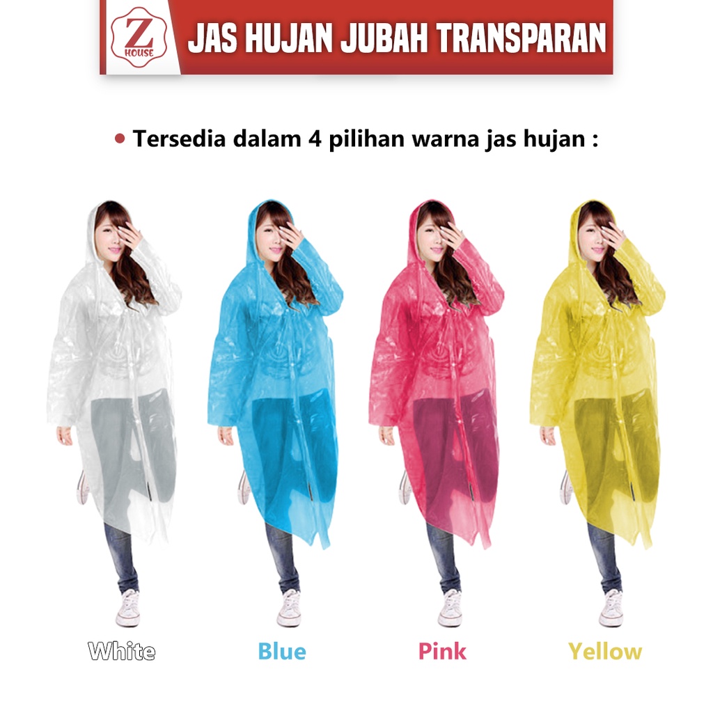 JAS HUJAN PLASTIK SEKALI PAKAI / JAS HUJAN PONCHO DISPOSABLE EMERGENCY/JAS HUJAN EVA TRANSPANT TEBAL DEWASA DAN ANAK / JAS HUJAN Tahan air Dapat digunakan kembali Jas Hujan Dewasa Karakter Hoodie Murah EVA RAINCOAT Lengan Polos Jas Hujan Dewasa