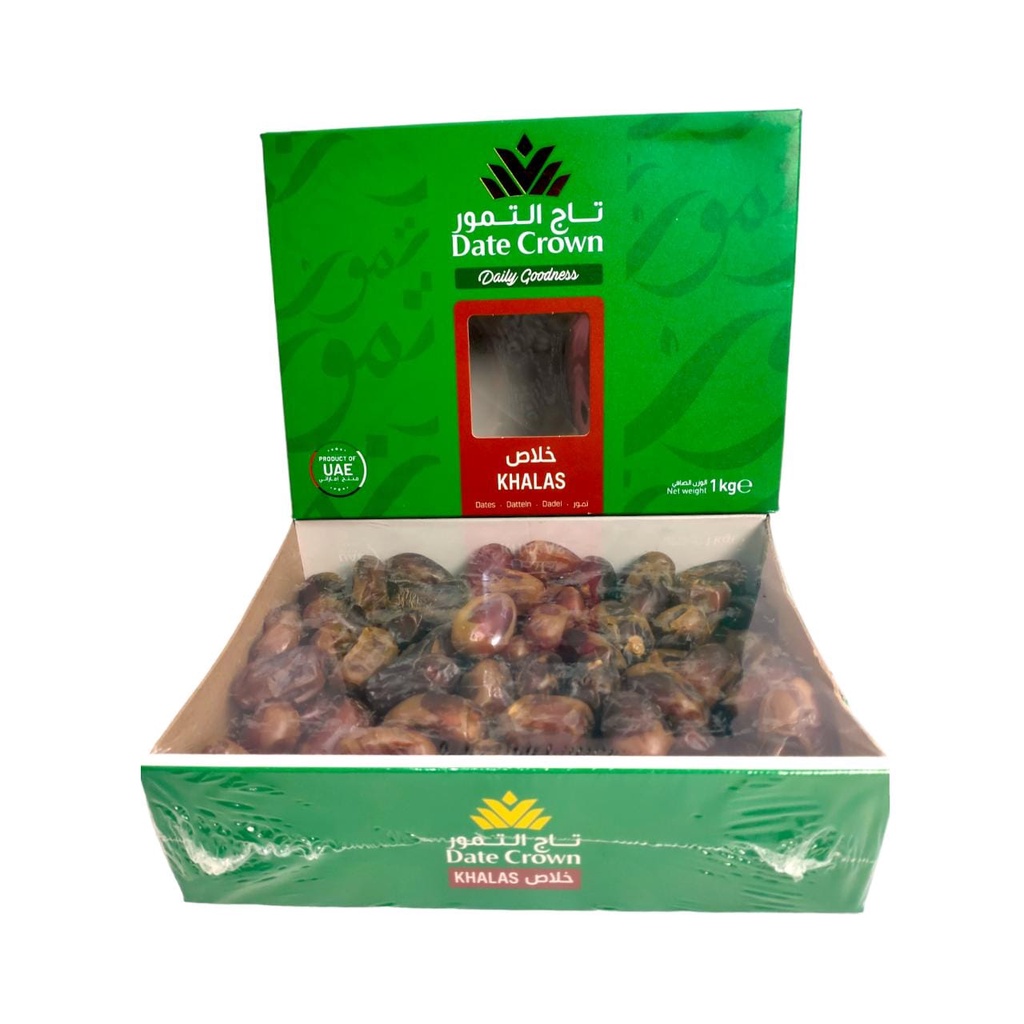 

Kurma Date Crown Khenaizi - Khalas - Lulu 1 kg Premium Quality UAE