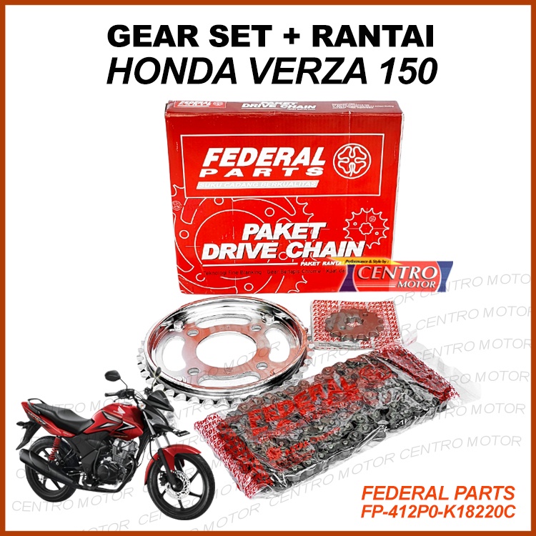 GEAR SET VERZA150.FEDERAL PARTS