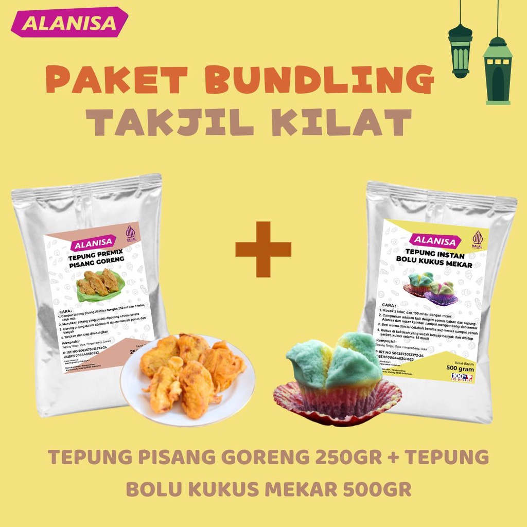 

TAKJIL KILAT ( PISANG GORENG 250GR + BOLU KUKUS MEKAR 500GR )