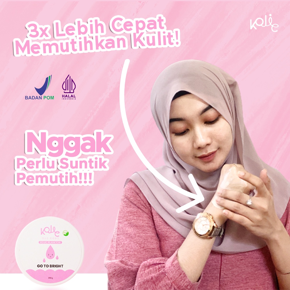 Body Serum Lotion cream Memutihkan mencerahkan Meratakan Menyamarkan Menenangkan Melembabkan Mengurangi Kulit kusam Kemerahan kerutan Noda Hitam Kojic Plankton Go To Bright Body Serum Memperkuat Melindungi Skin Barrier AMPUH Original BPOM