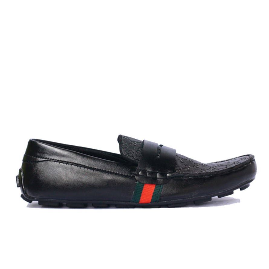 MICKAEL X ZAGIB | ( Bisa COD ) Sepatu Pria Loafers Full Black Moccasin/Mokasin Casual Formal Big Size