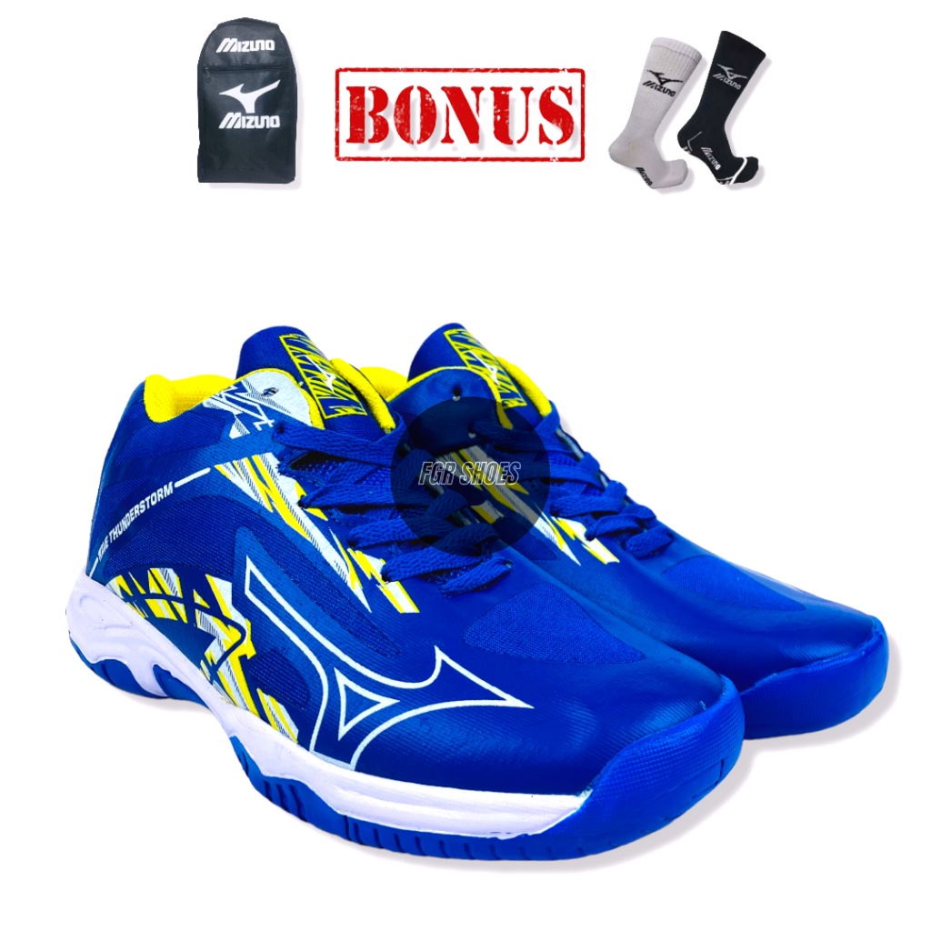 Sepatu Volly Mizuno Wave Thunderstorm/ Sepatu Voli Mizuno Pria/ Sepatu Voly Mizuno