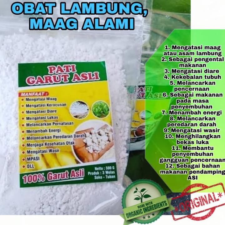 

[ Bisa Cod ] TEPUNG GARUT/PATI ASAM LAMBUNG/ANGKRIK /ARROWROOT 500Gr ORIGINAL Hot Sale