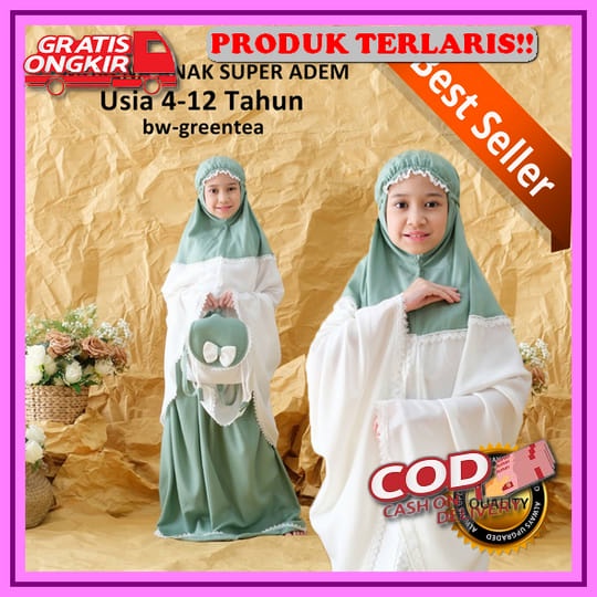 Mukena Anak Perempuan Tanggung 12 Tahun Model Terbaru 7 2 3 5 1 Rayon 10 4 8 9 11 Mukenah Bahan Katu