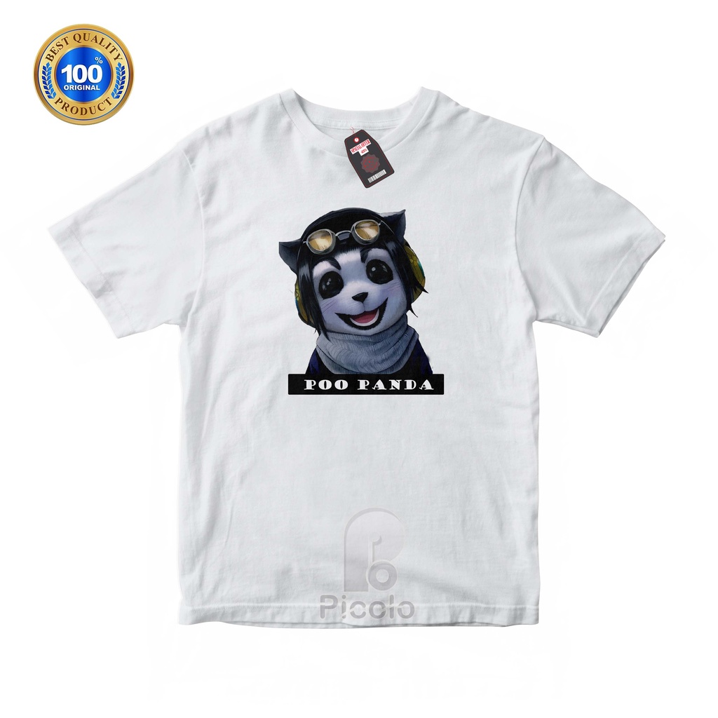 (FREE NAMA) BAJU KAOS ATASAN ANAK MOTIF YOUTUBER POO PANDA UNISEX Bahan COTTUN