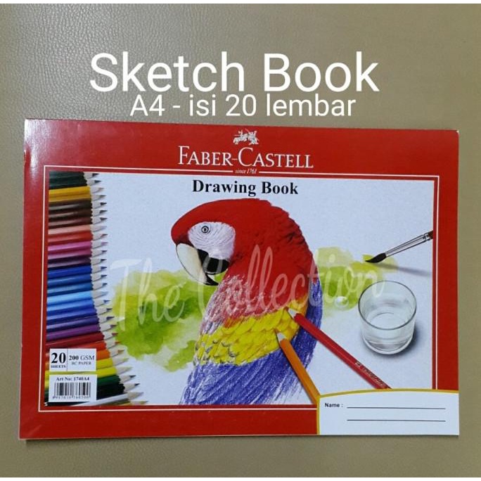 

ATK300FC A4 20lembar Faber Sketch Book Buku Gambar Drawing Book 1740A4