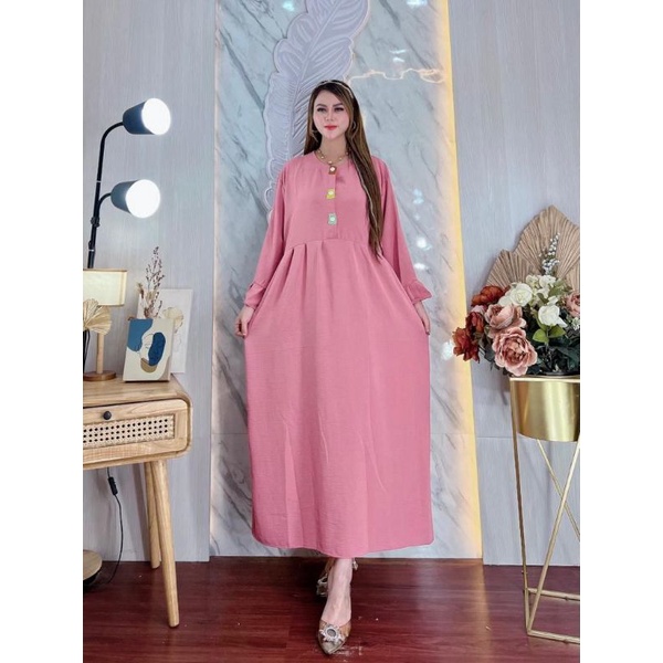 Gamis Aurora Bahan Rayon LD 120 cm PB 135 cm